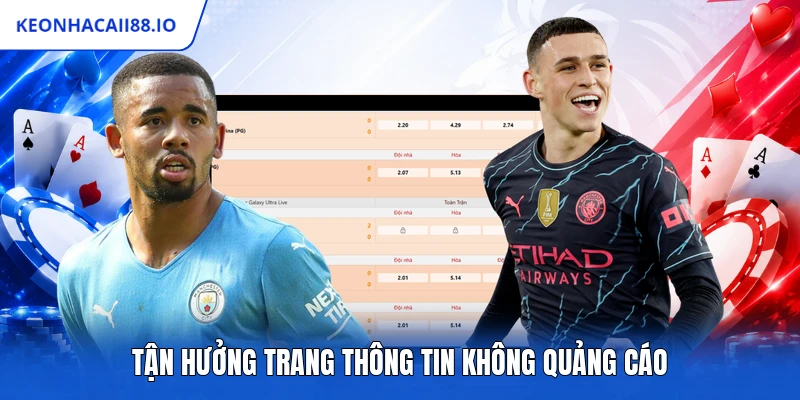 Tận hưởng trang thông tin không quảng cáo